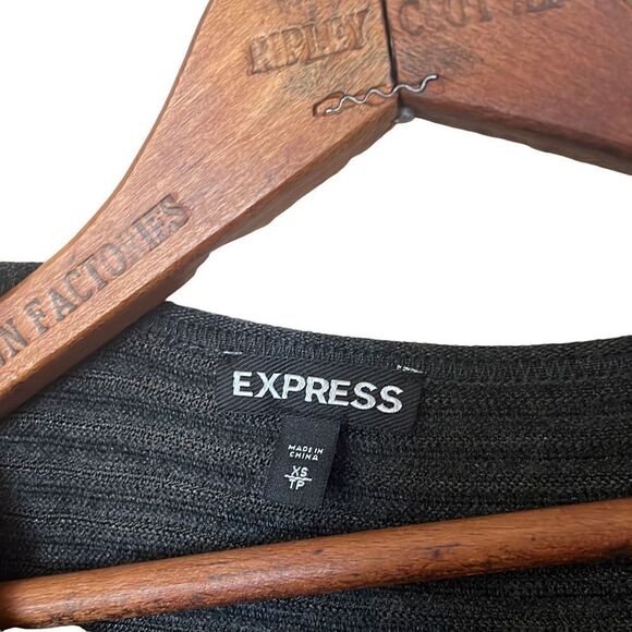 Express Lightweight Semi Sheer Knit Scoop Neck Dress - Picture 5 of 7